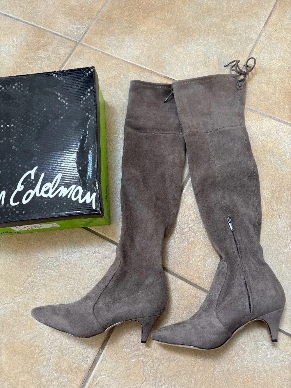 Sam Edelman Kristie over the knee boots - Gray Sz 9 BRAND NEW